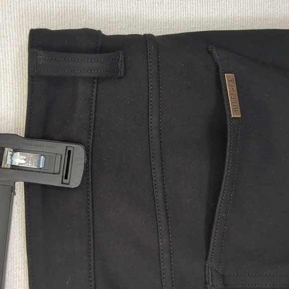 Tommy Hilfiger Women's Black Straight Cut Black Stretchy Jean Style Pants Sz 16 - Picture 7 of 12